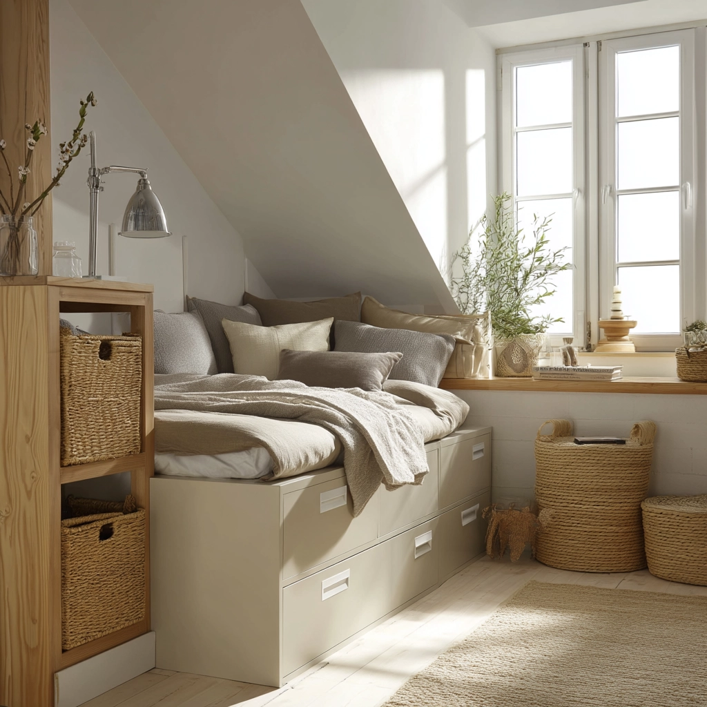 Attic Bedroom Storage 58