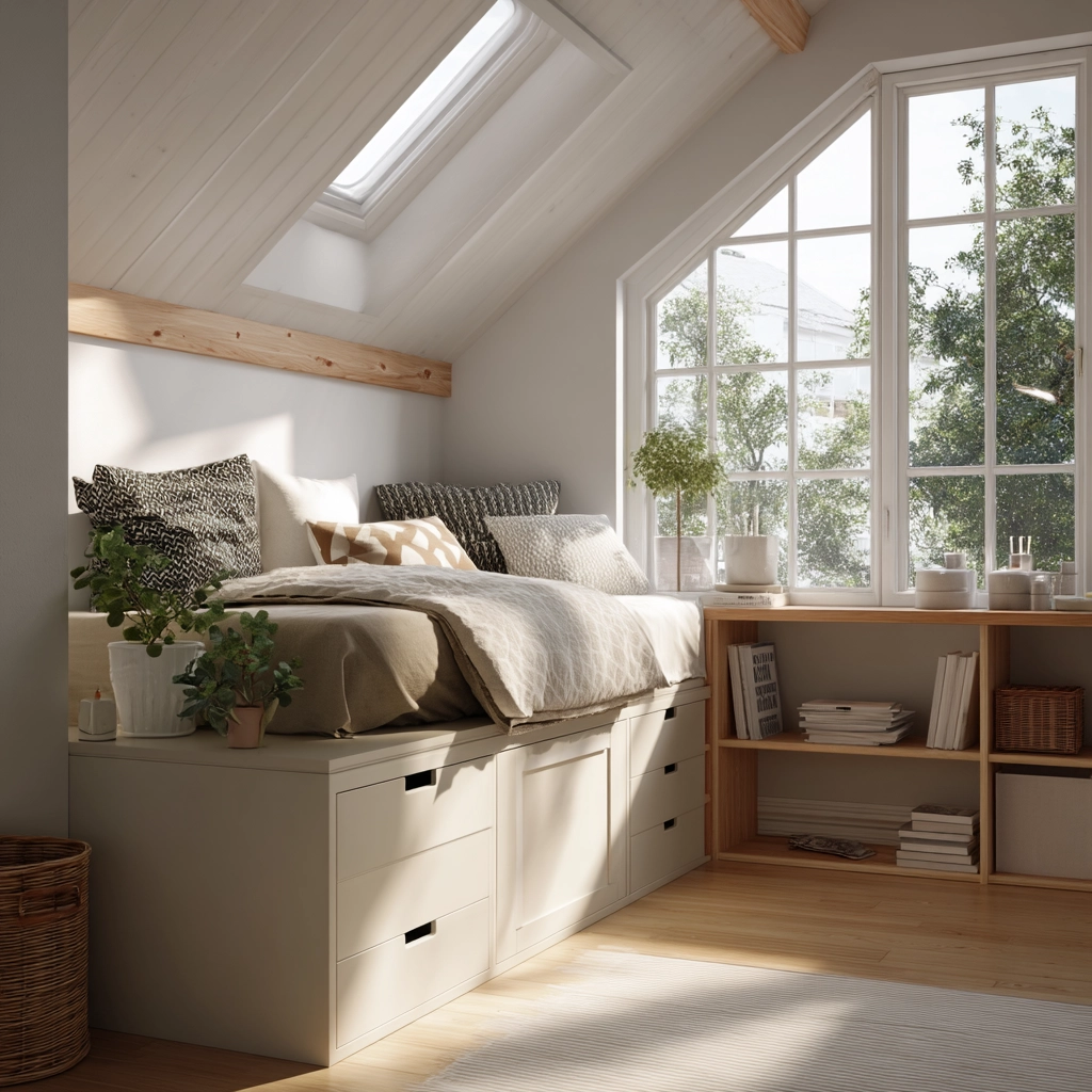 Attic Bedroom Storage 60