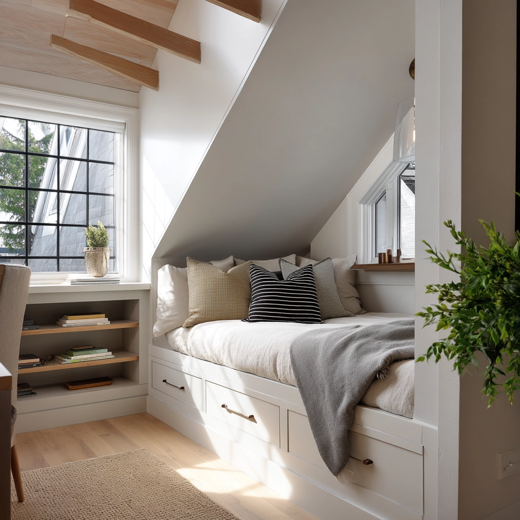 Attic Bedroom Storage 70