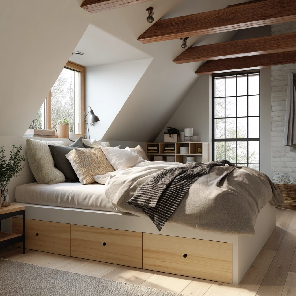 Attic Bedroom Storage 71