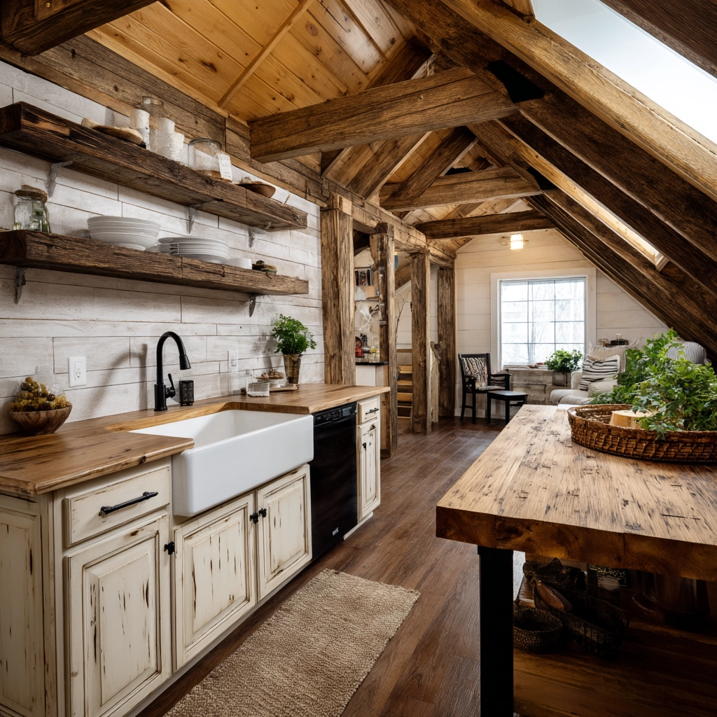 Attic Kitchen Ideas 30