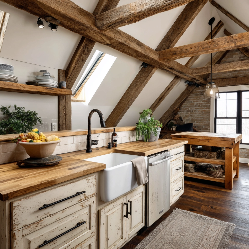 Attic Kitchen Ideas 31