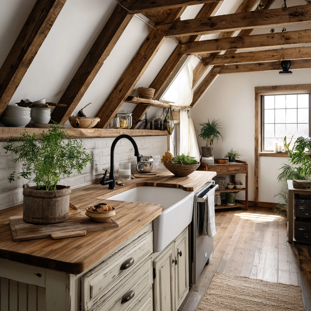 Attic Kitchen Ideas 32