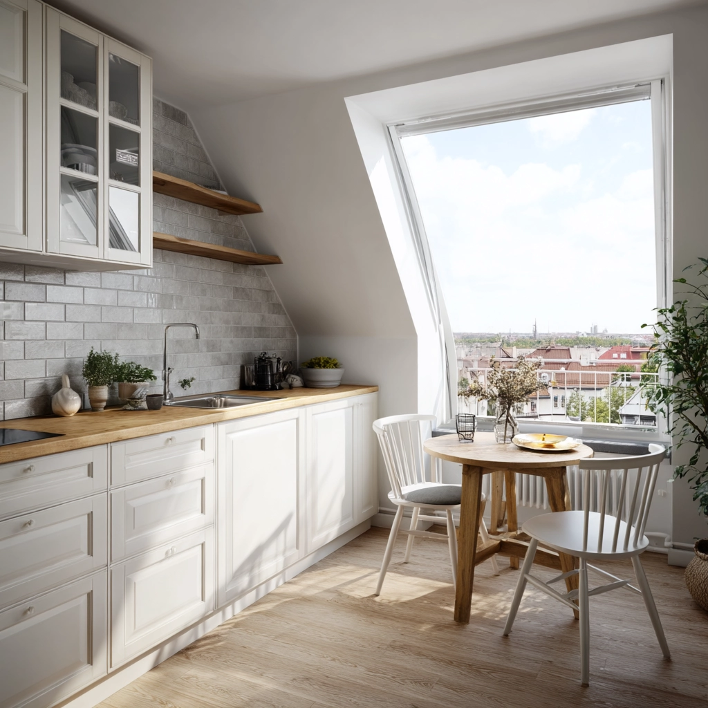 Attic Kitchen Ideas 33