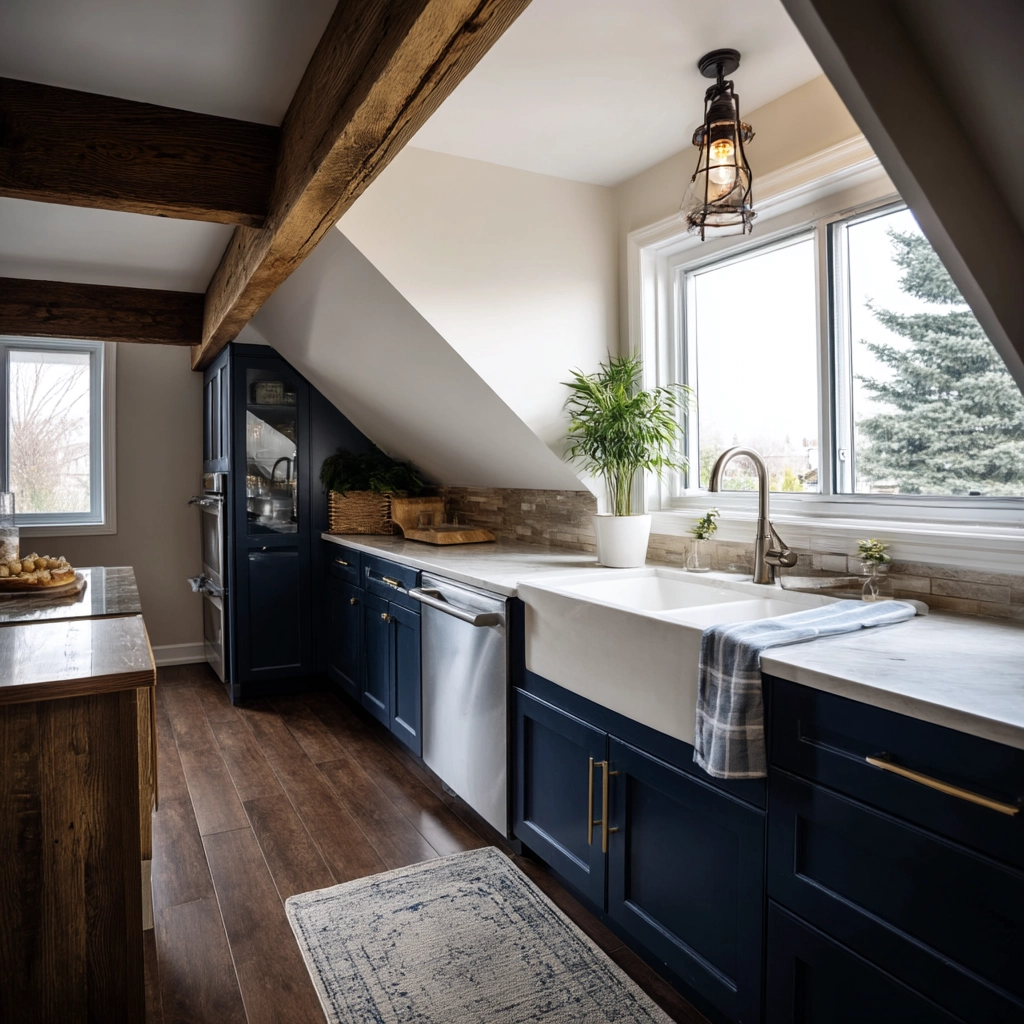 Attic Kitchen Ideas 42