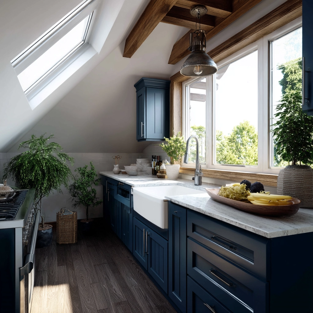 Attic Kitchen Ideas 43