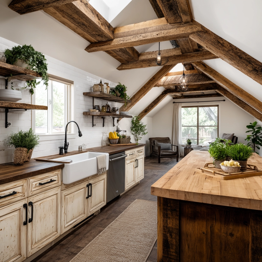 Attic Kitchen Ideas 49