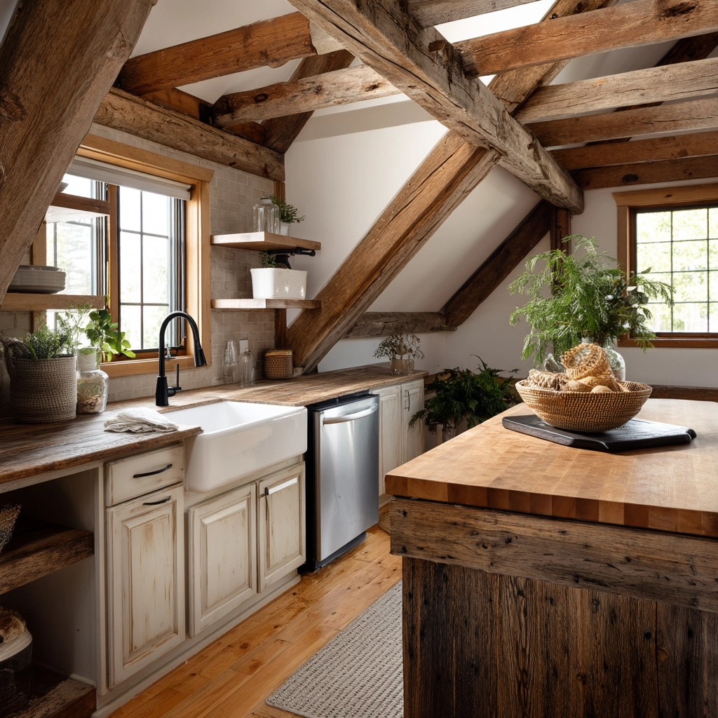 Attic Kitchen Ideas 51