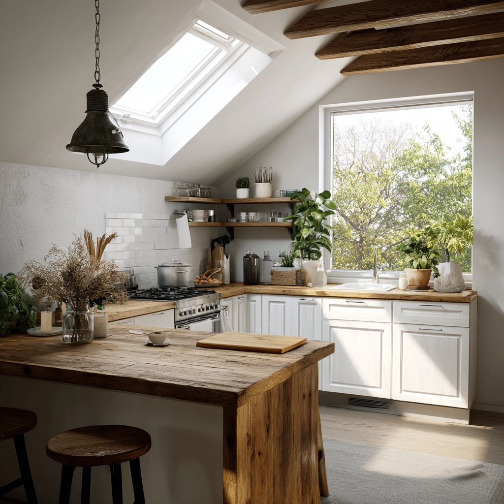 Attic Kitchen Ideas 72