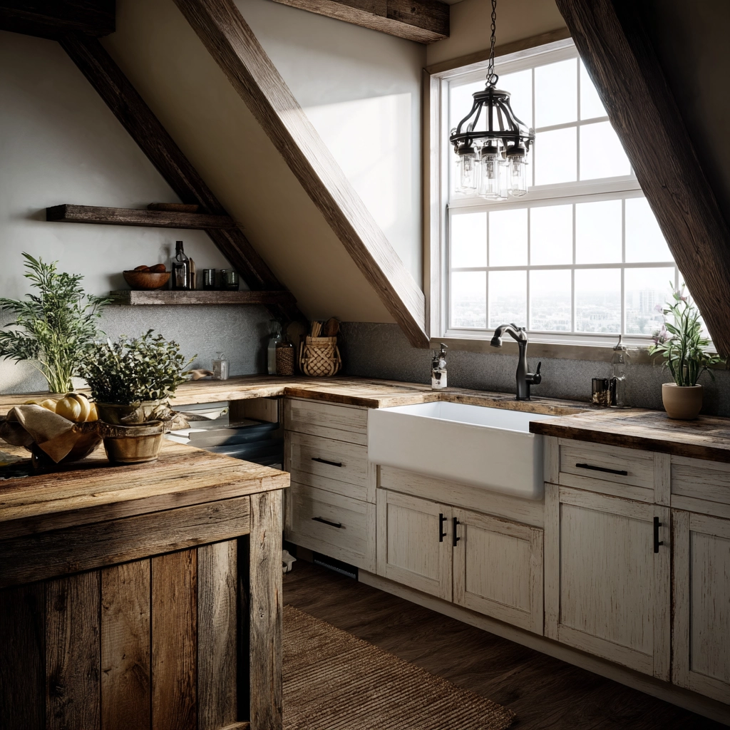 Attic Kitchen Ideas 74