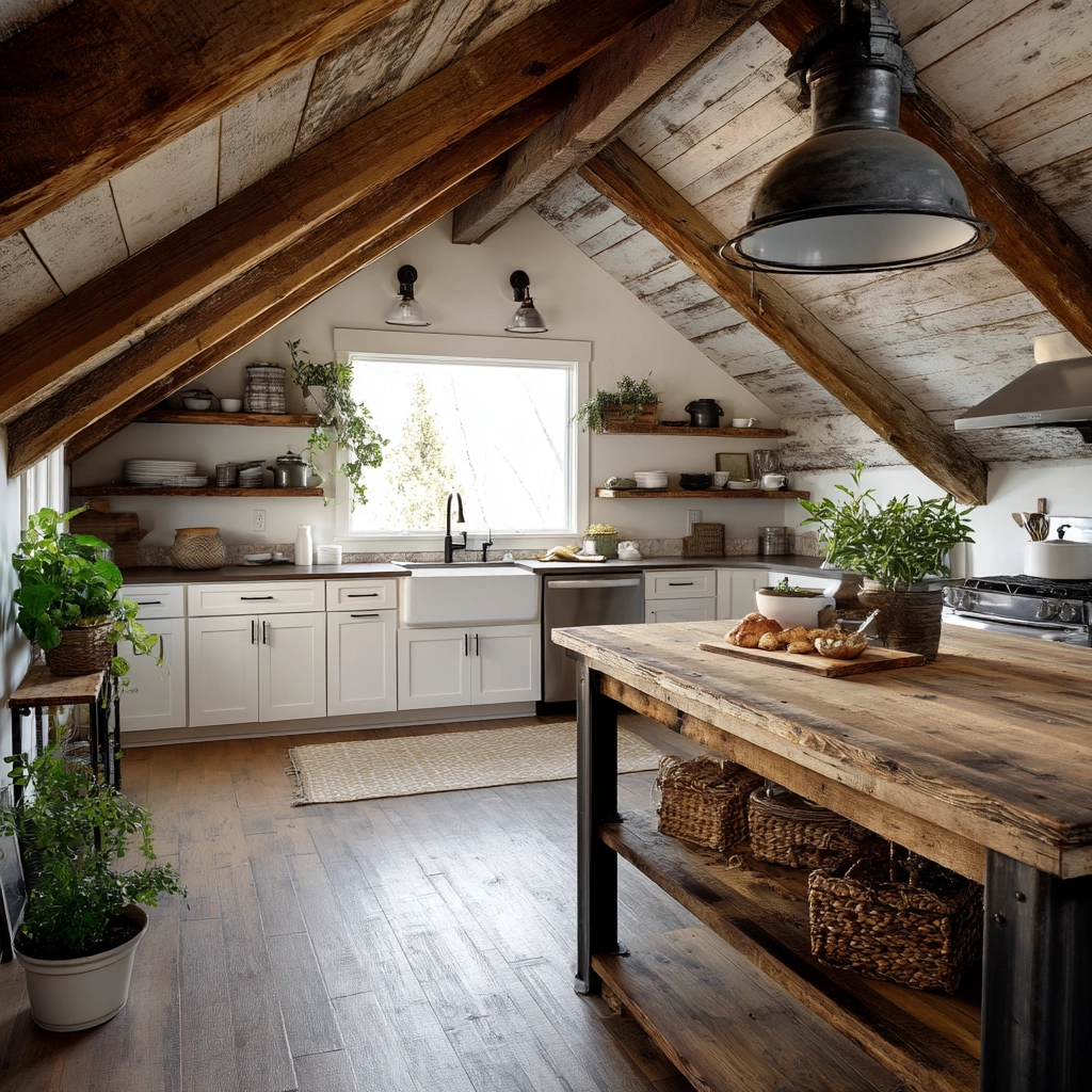 Attic Kitchen Ideas 9