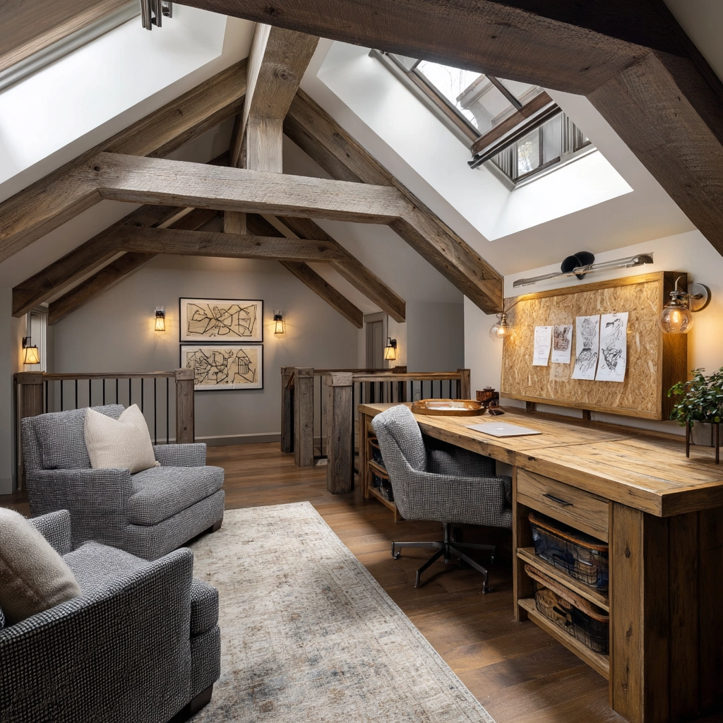 Attic Office Ideas 1