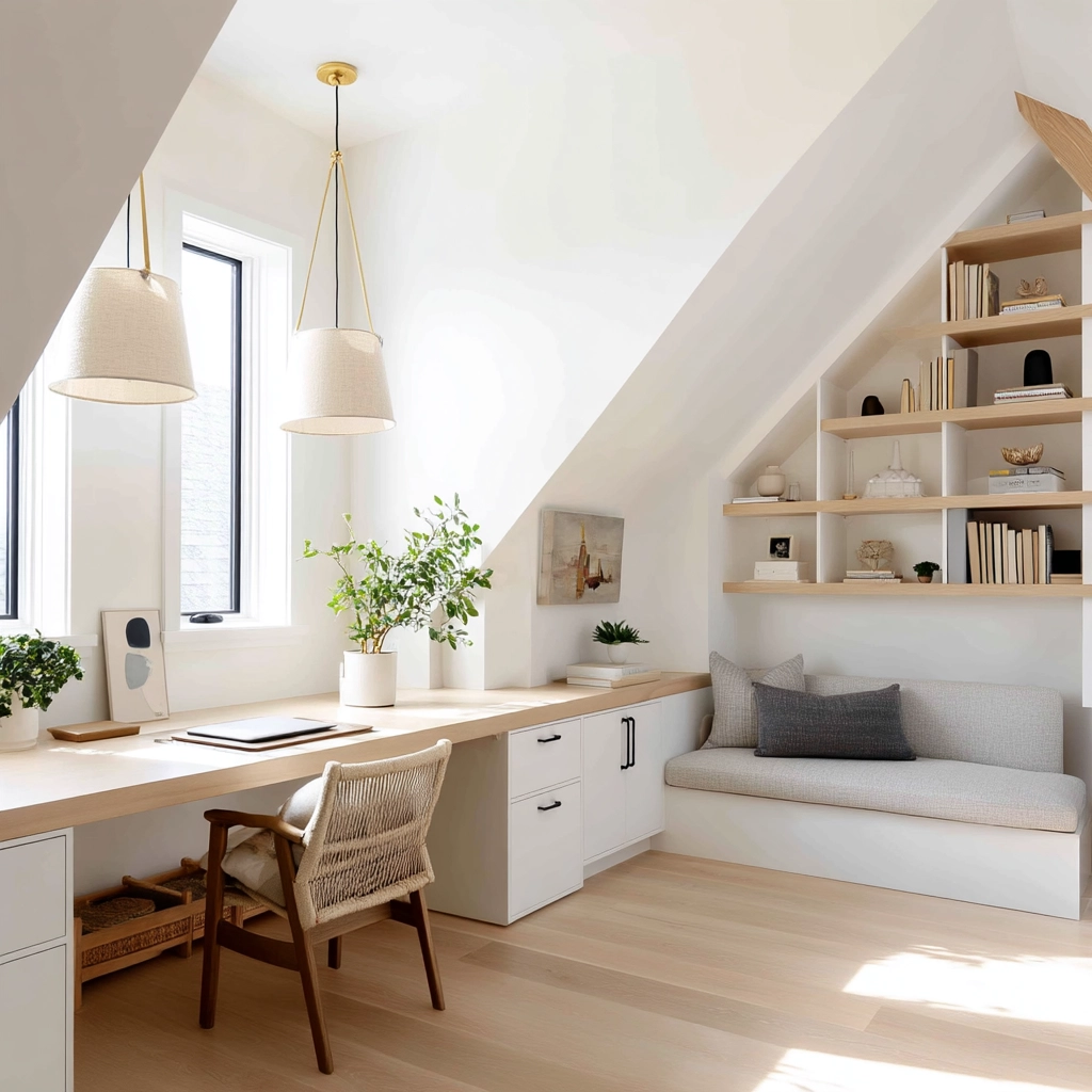 Attic Office Ideas 13