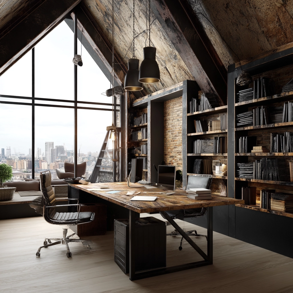 Attic Office Ideas 18