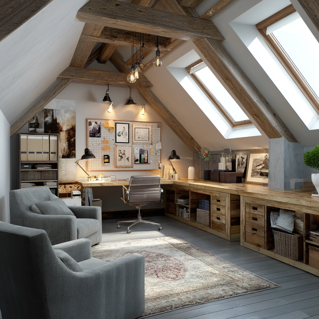 Attic Office Ideas 3