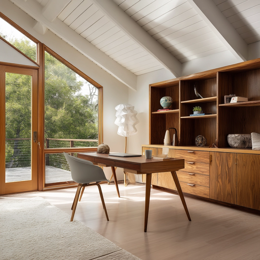 Attic Office Ideas 34