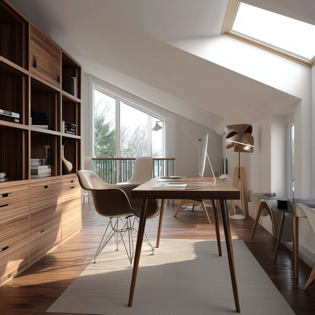 Attic Office Ideas 35