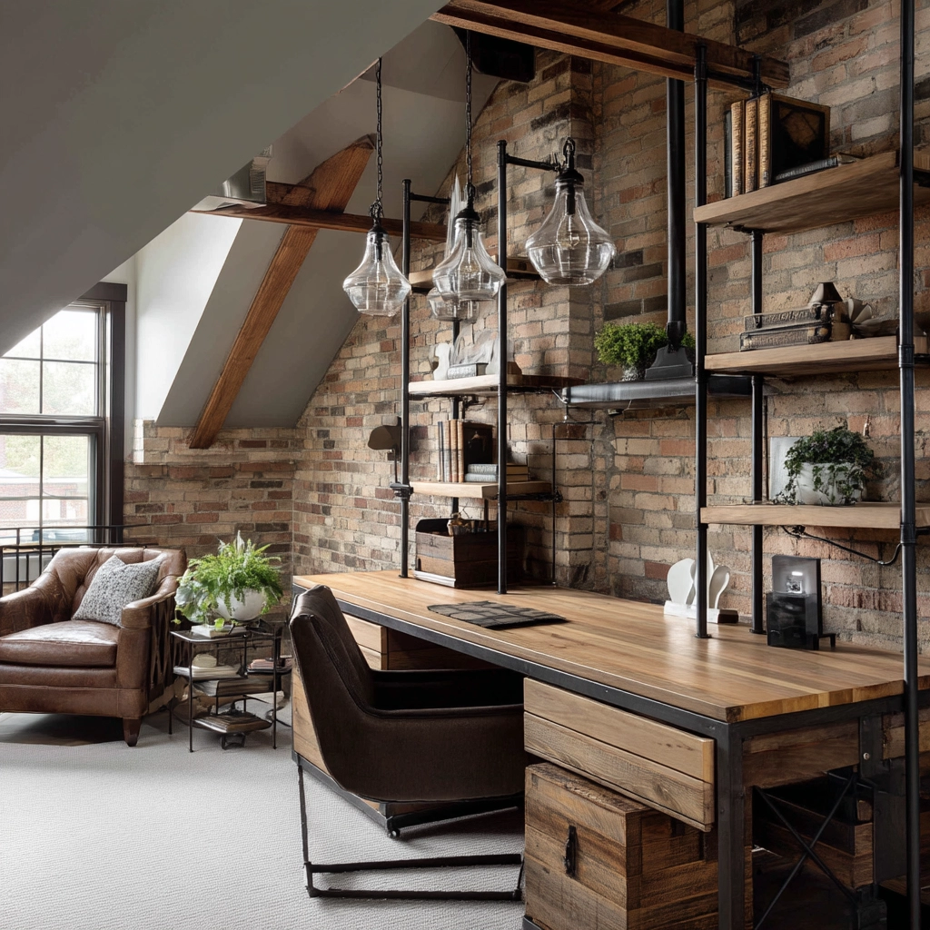 Attic Office Ideas 37