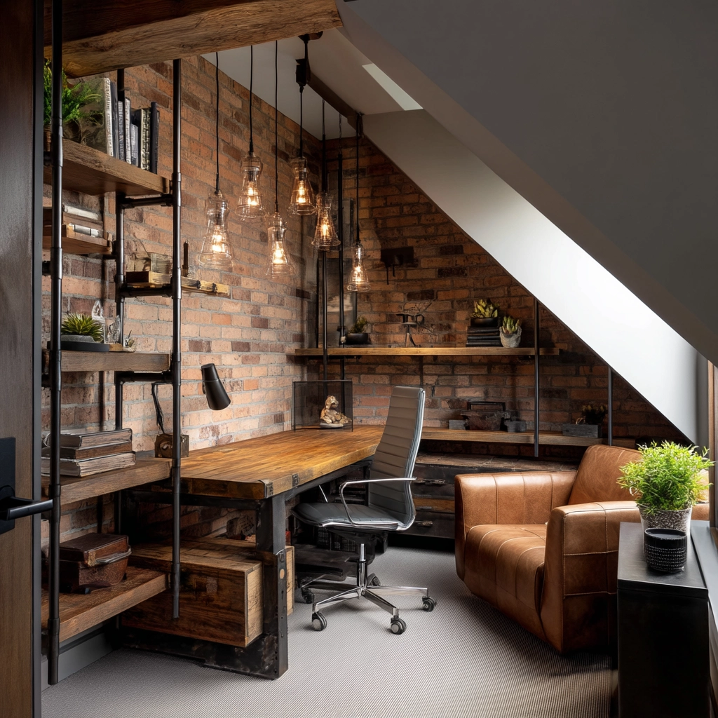 Attic Office Ideas 38