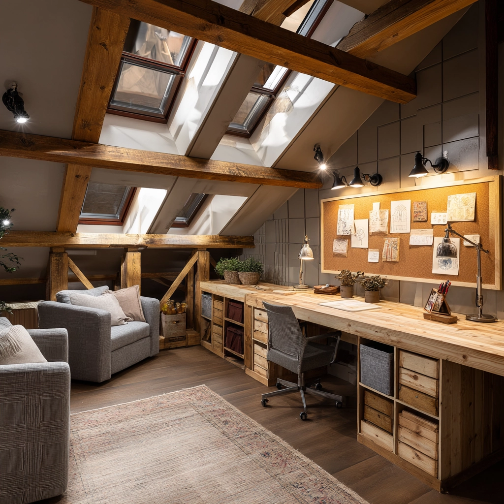 Attic Office Ideas 4