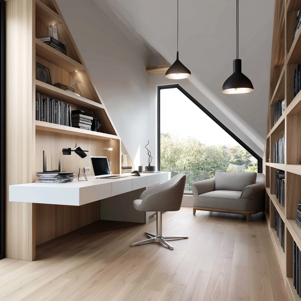 Attic Office Ideas 42