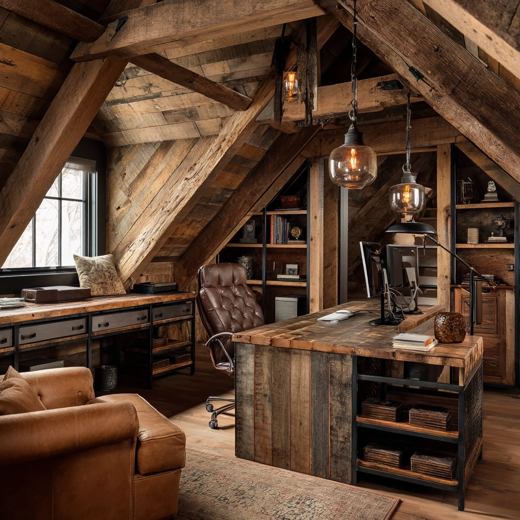 Attic Office Ideas 45