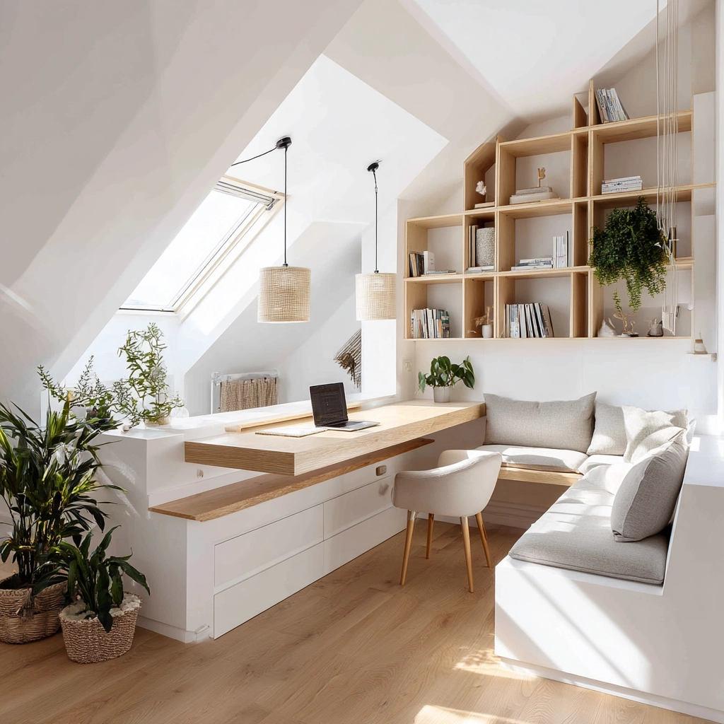 Attic Office Ideas 49