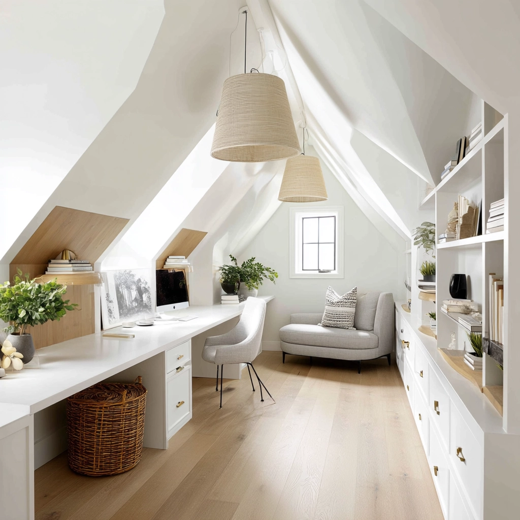 Attic Office Ideas 52