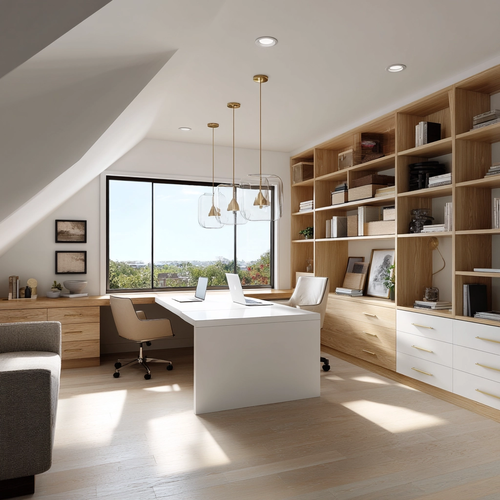 Attic Office Ideas 53