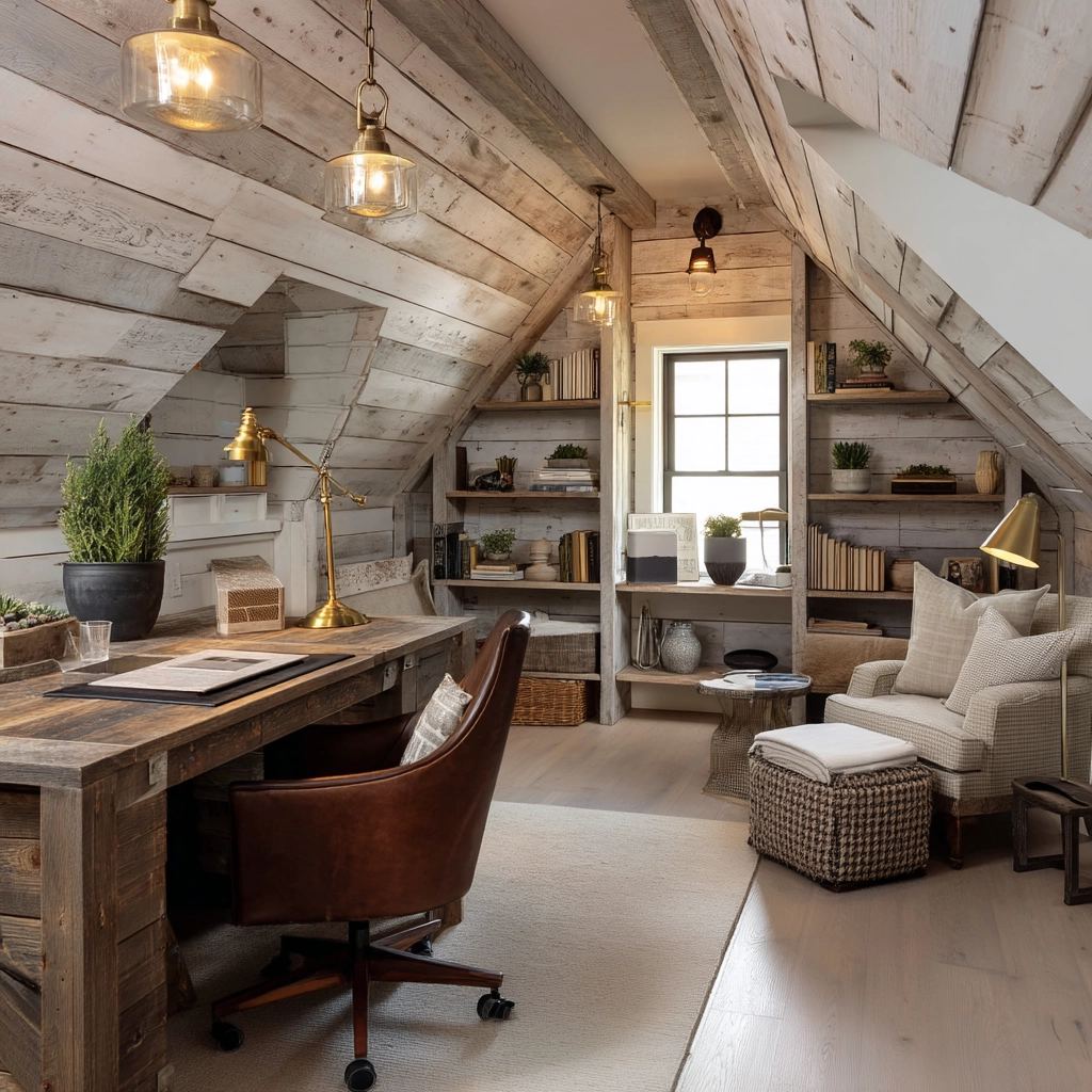 Attic Office Ideas 57