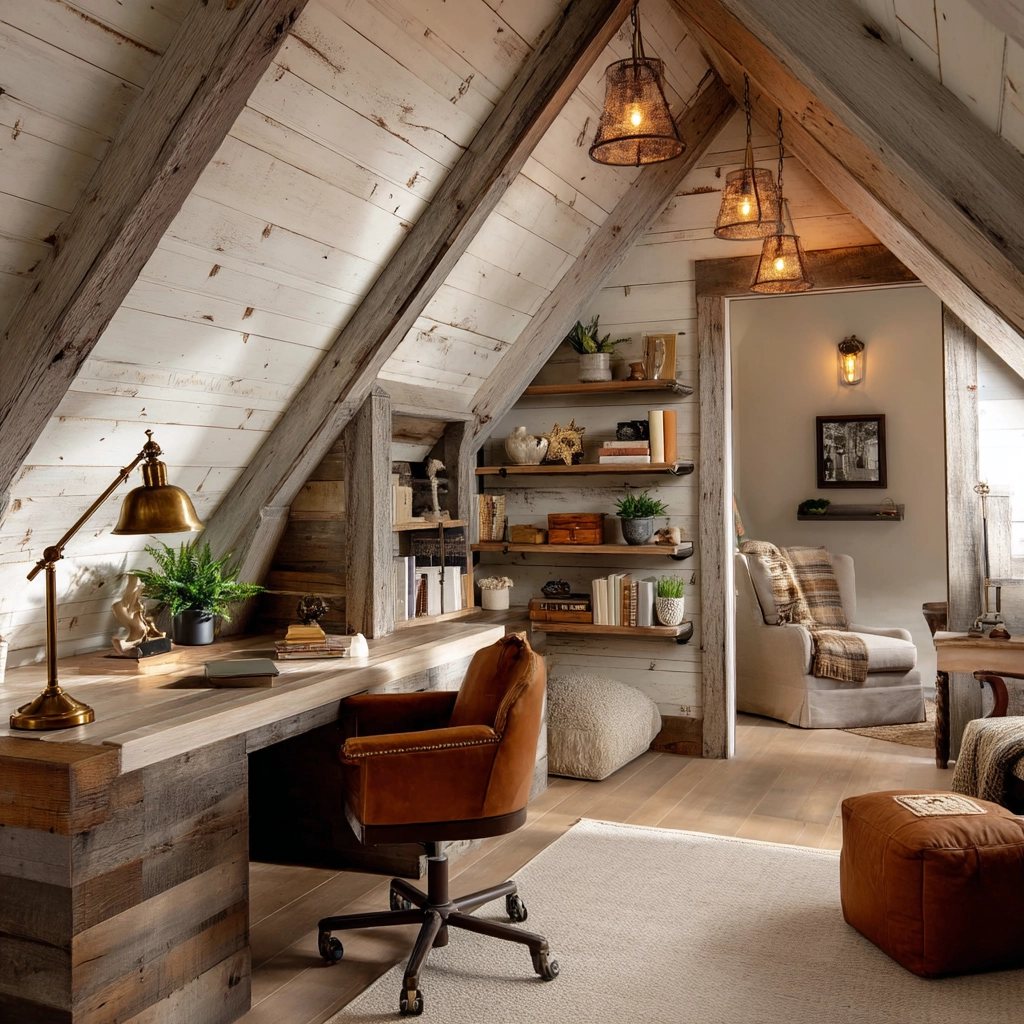 Attic Office Ideas 59