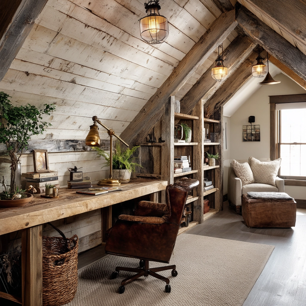 Attic Office Ideas 60