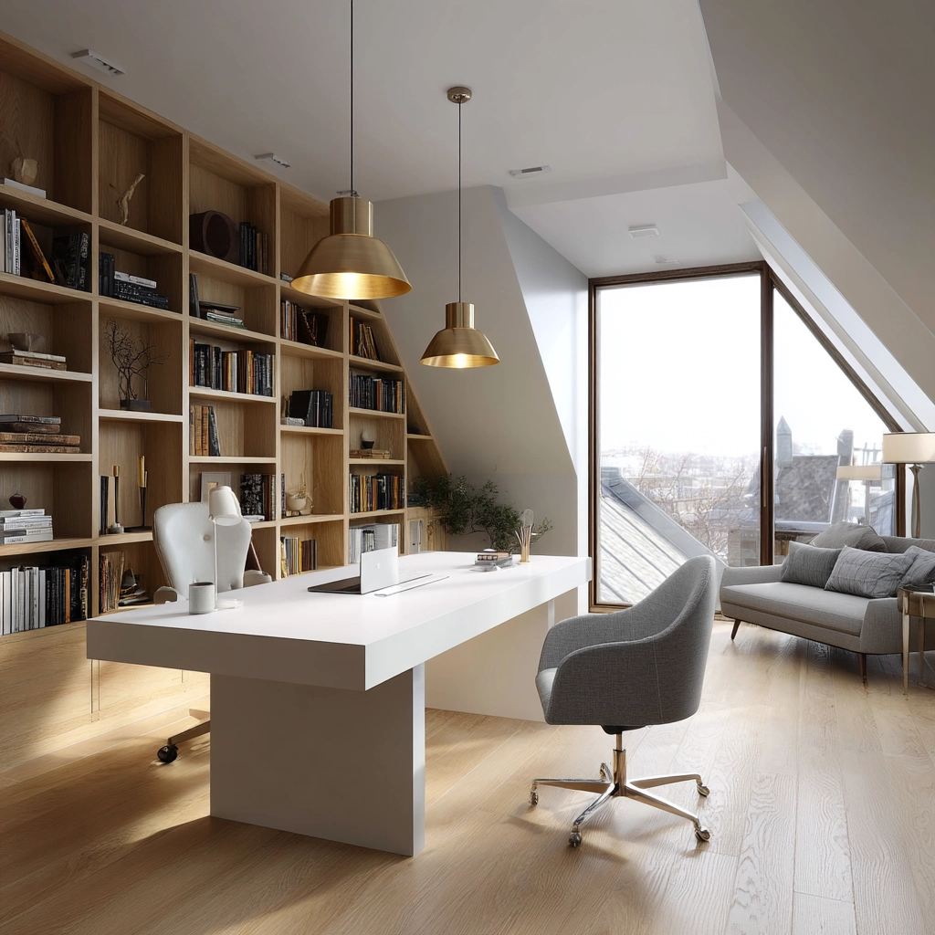 Attic Office Ideas 62