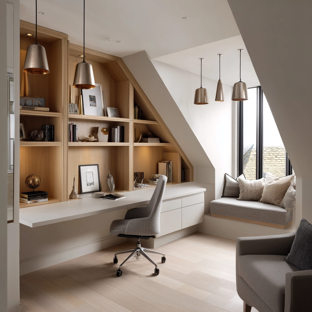 Attic Office Ideas 63
