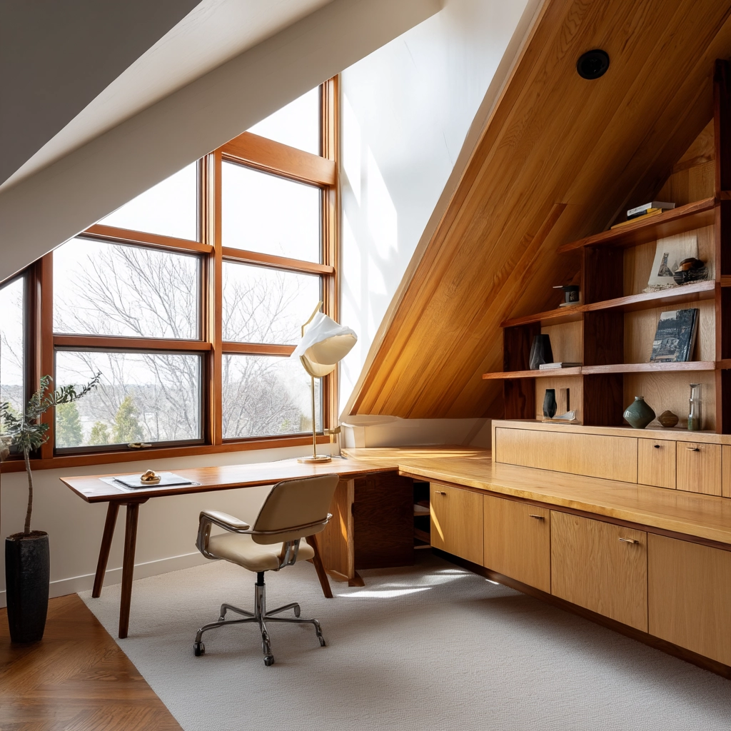 Attic Office Ideas 69