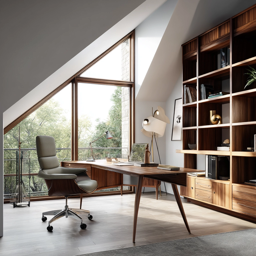 Attic Office Ideas 70