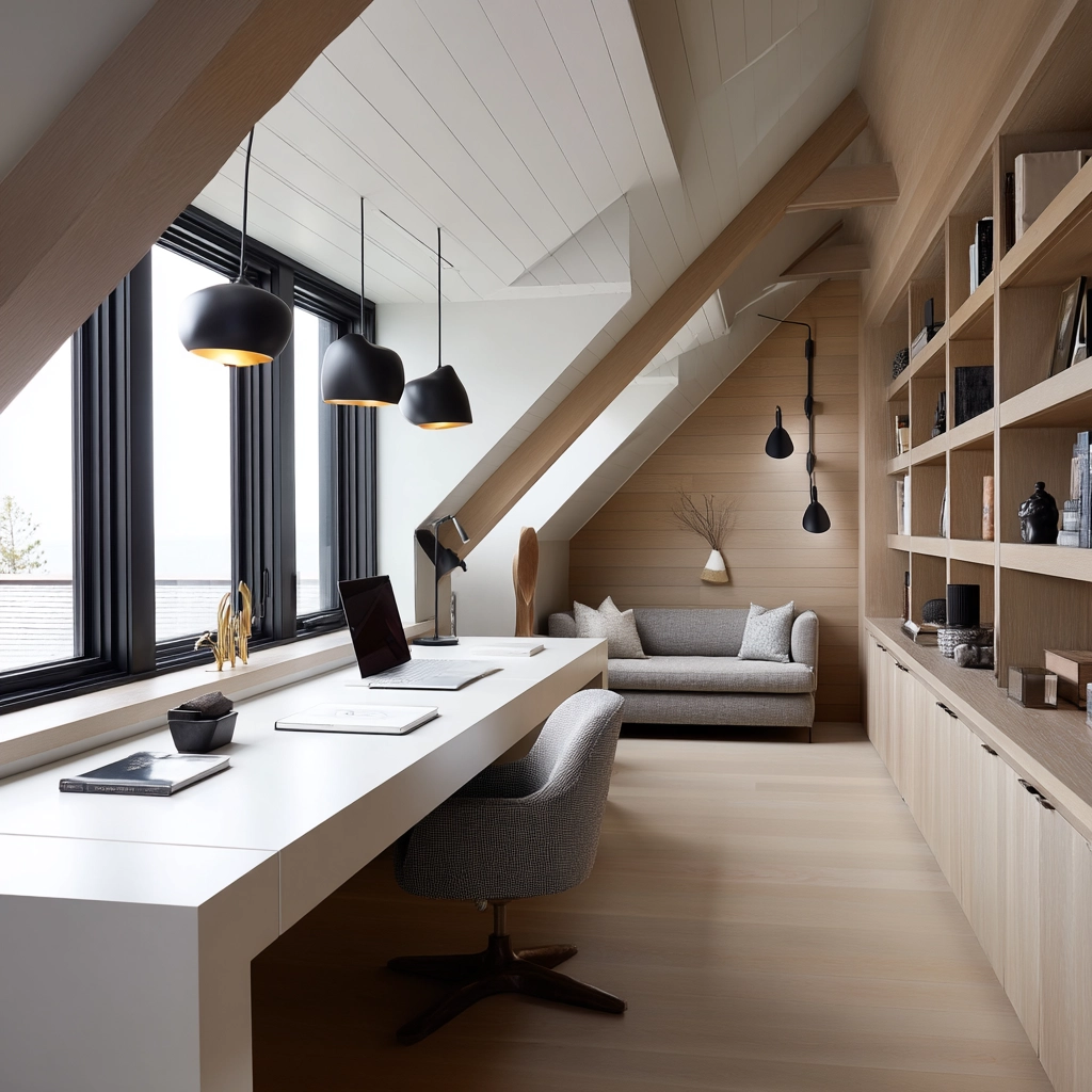 Attic Office Ideas 77