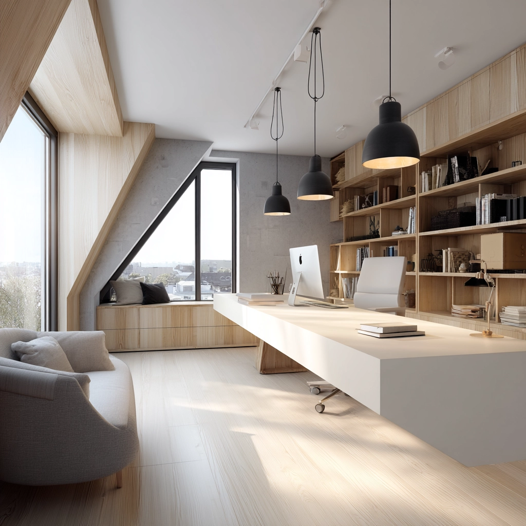 Attic Office Ideas 80