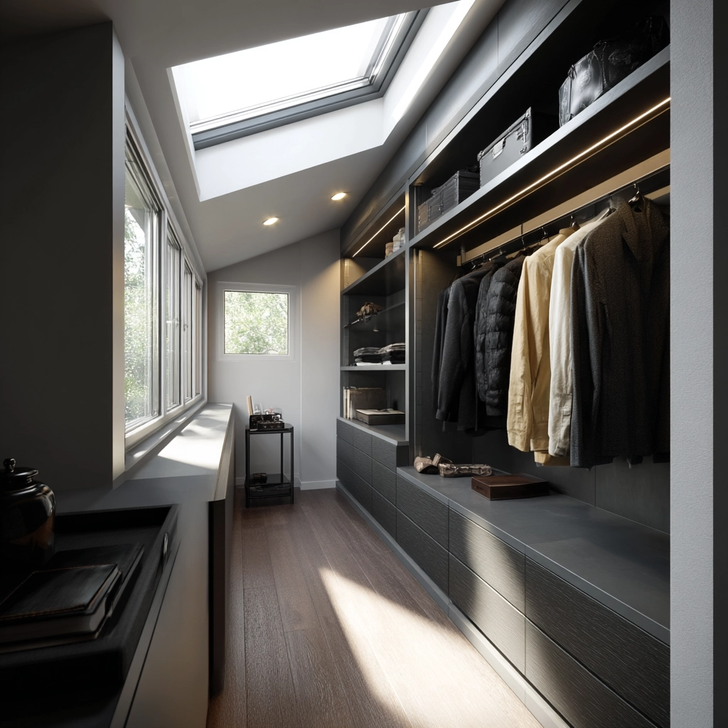 Attic Walk In Closet 17