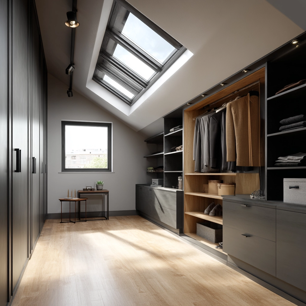 Attic Walk In Closet 20