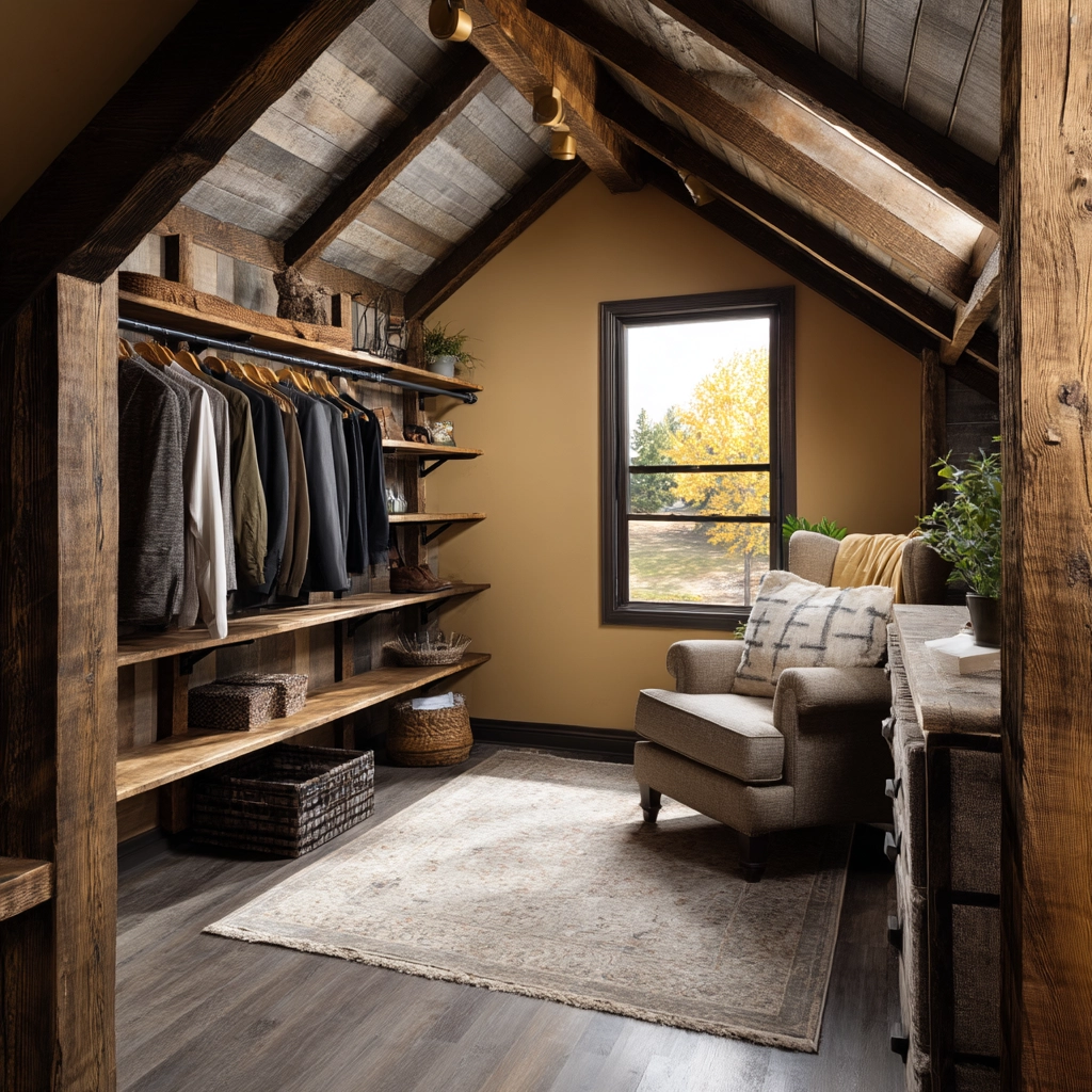 Attic Walk In Closet 22
