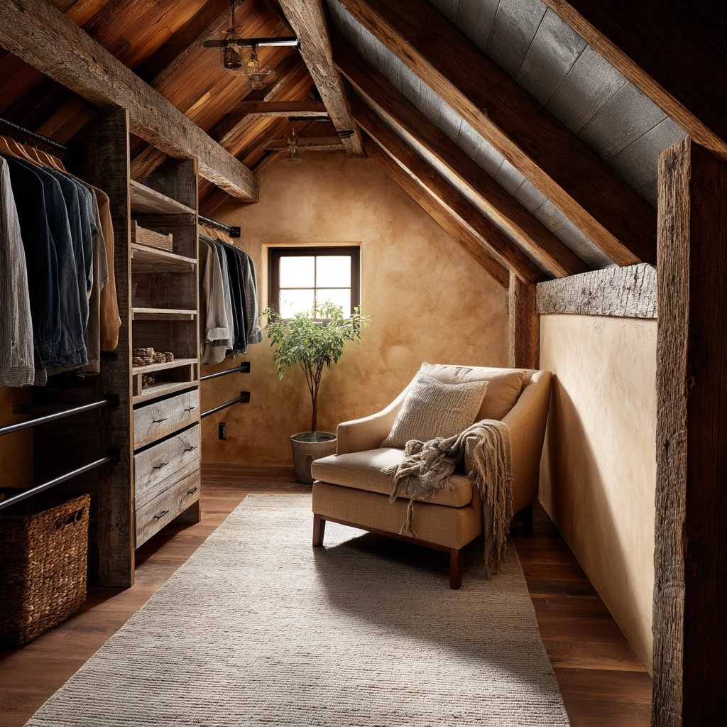 Attic Walk In Closet 23