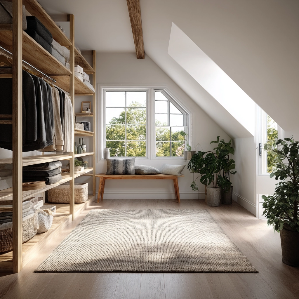 Attic Walk In Closet 29