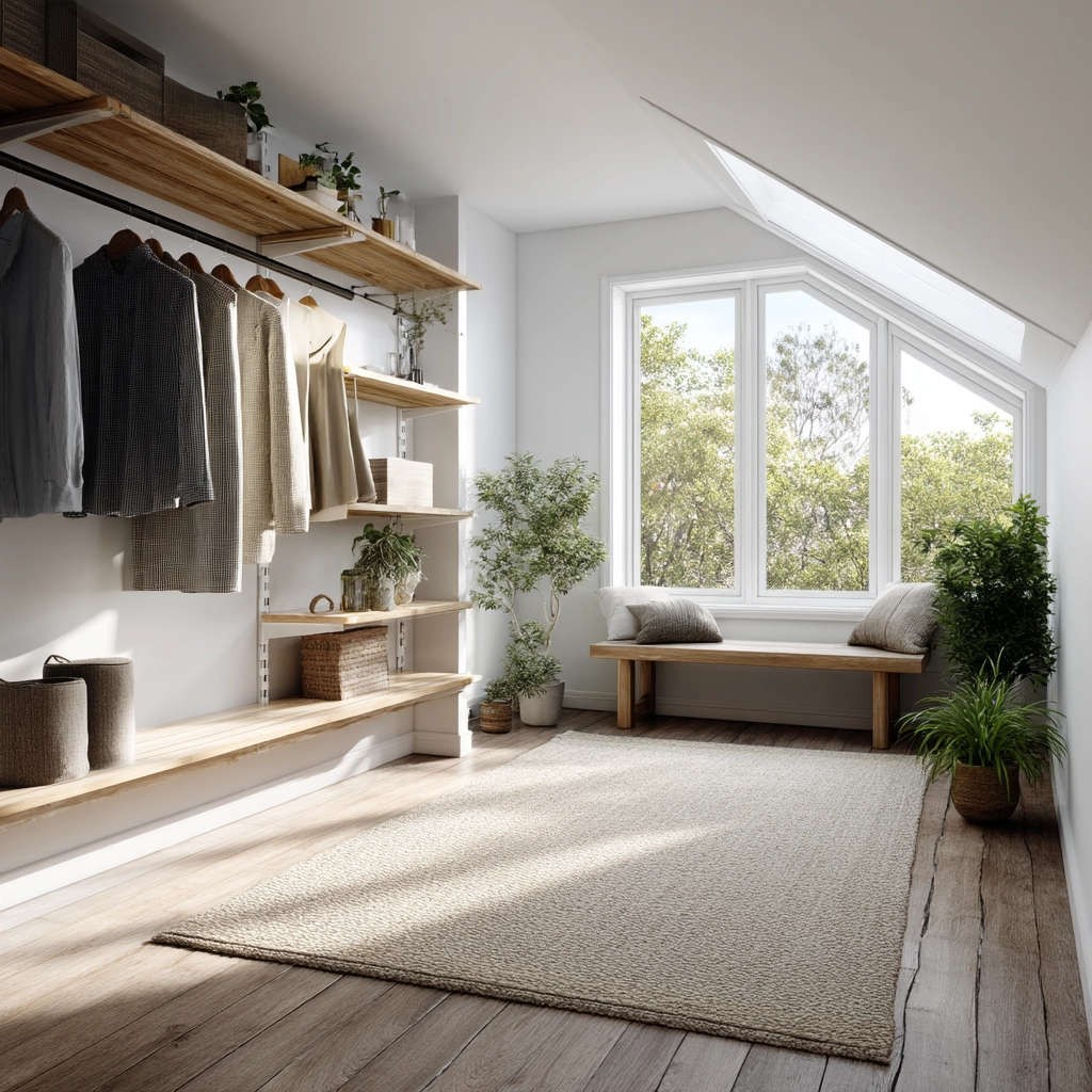 Attic Walk In Closet 32