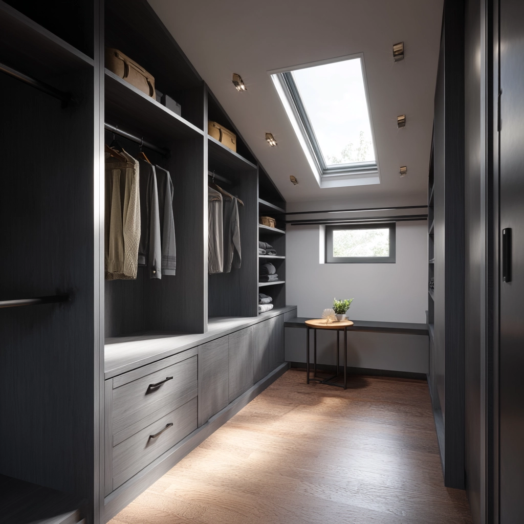 Attic Walk In Closet 33