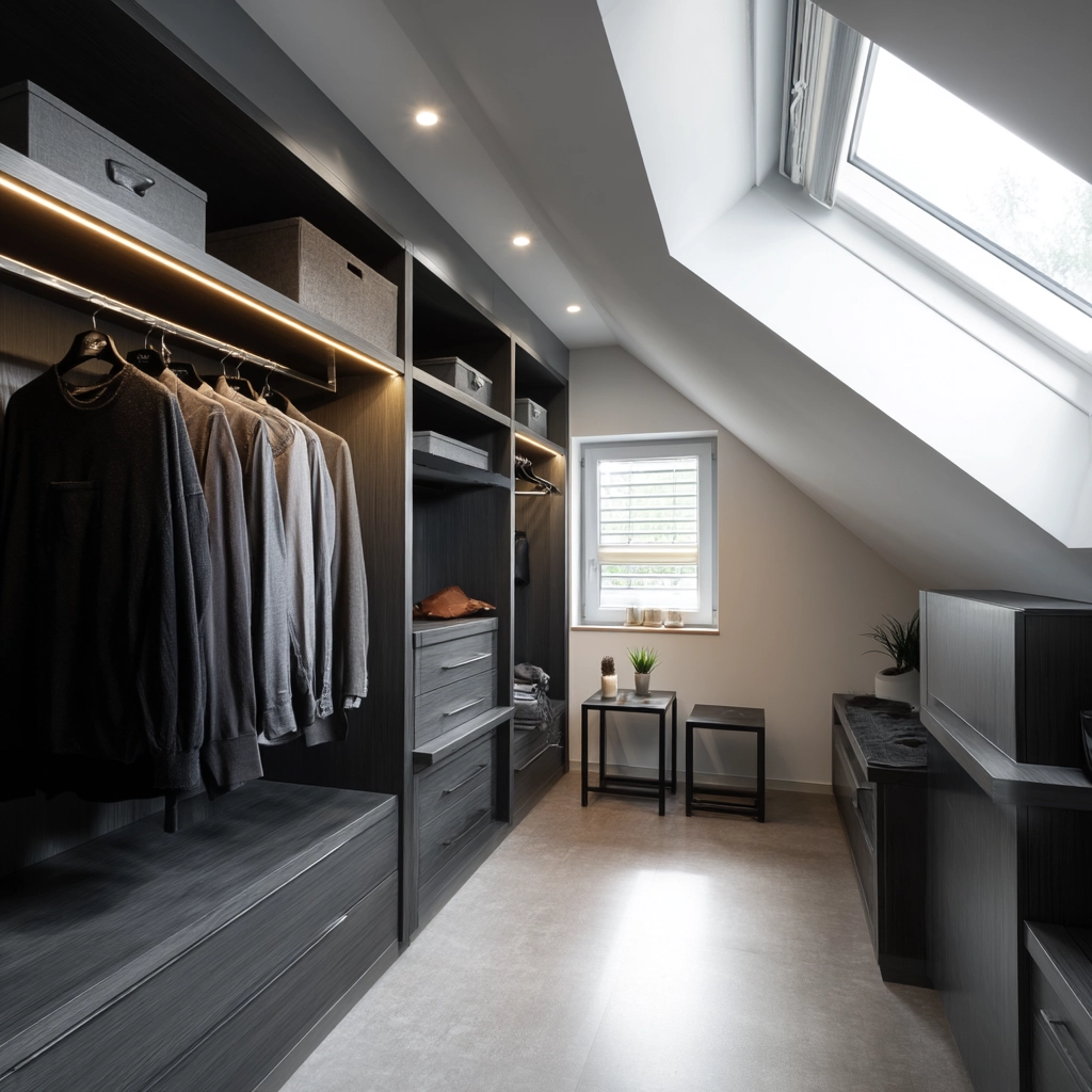 Attic Walk In Closet 34
