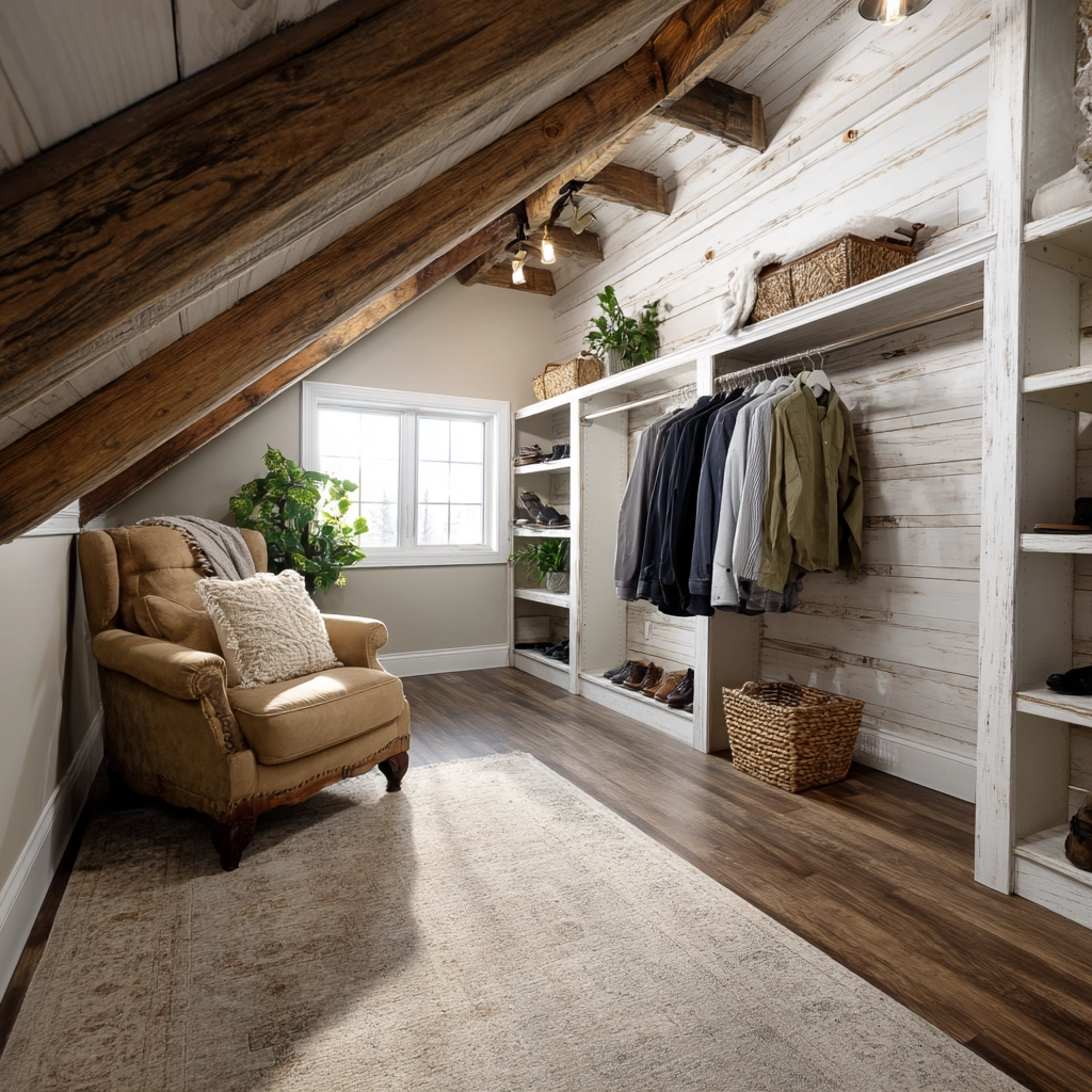 Attic Walk In Closet 45