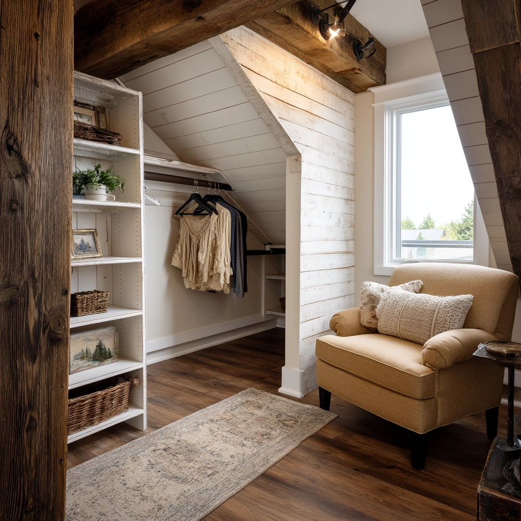 Attic Walk In Closet 46
