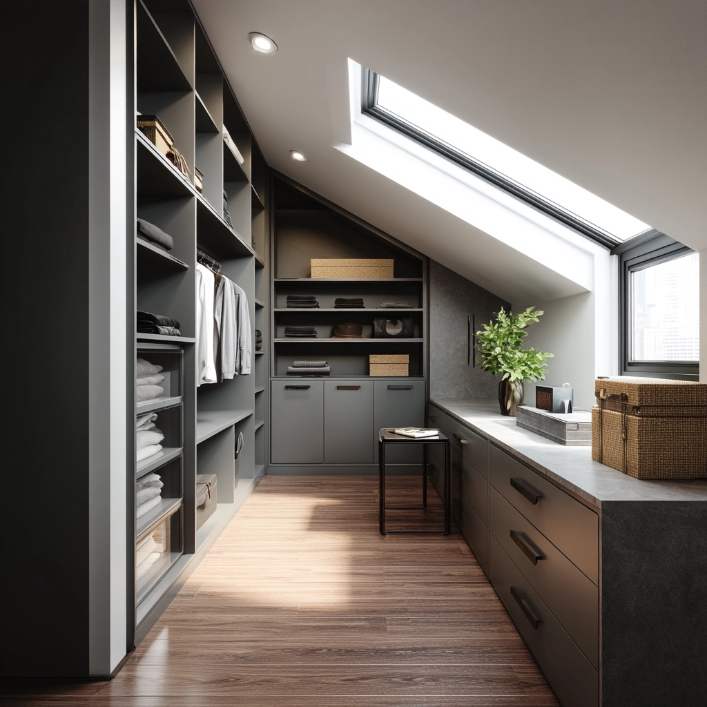 Attic Walk In Closet 56