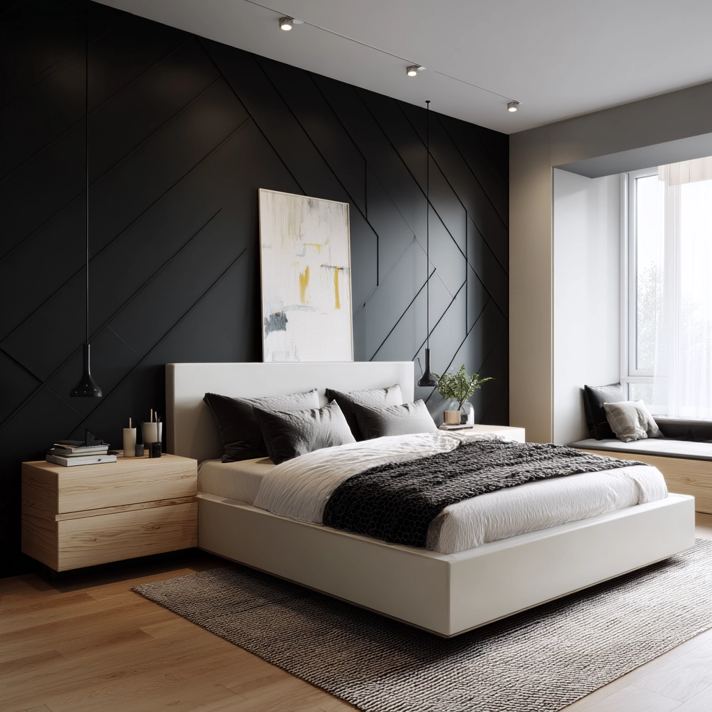 Bedroom Accent Wall Ideas 34